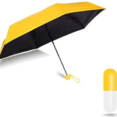 Capsule Shape Umbrella Plain Design