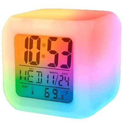 7 Colour Changing LED Digital Alarm Clock
