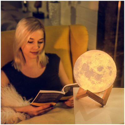 Moon Night Rechargeable Led Lamp 3D 7 Color Changi...