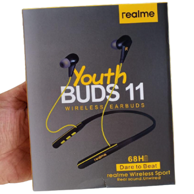 Realme Youth Buds9 Neckband Clone Wireless Bluetoo...