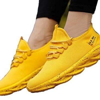 Yellow Casual Sneakers Shoes for Mens