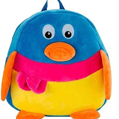 Girl’s and Boy’s Plush Cartoon School Bag Backpack Velvet Multicolour