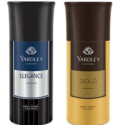 Yardley London Deodorant for Men Elegance and Gold Combo Pack of 2 Pcs,150 ml