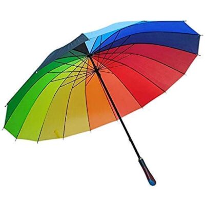 Rainbow Umbrella for Monsoon Multicolored