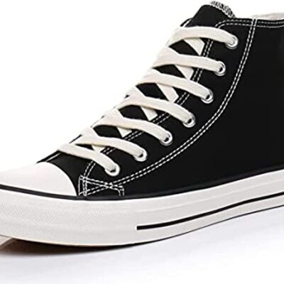 Casual Sneakers Canvas Outwear Shoes for Men in Black