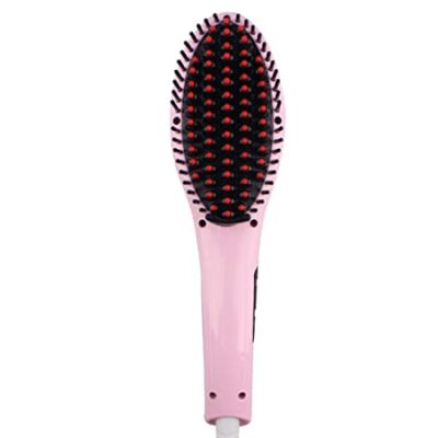 Pink Fast Hair Straightener HQT-906 hair straightening brush LCD