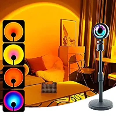 Sunset Lamp Projection, 4 in 1 Color Changing