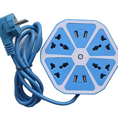 Hexagon Shape Extension Board 4 USB Cable