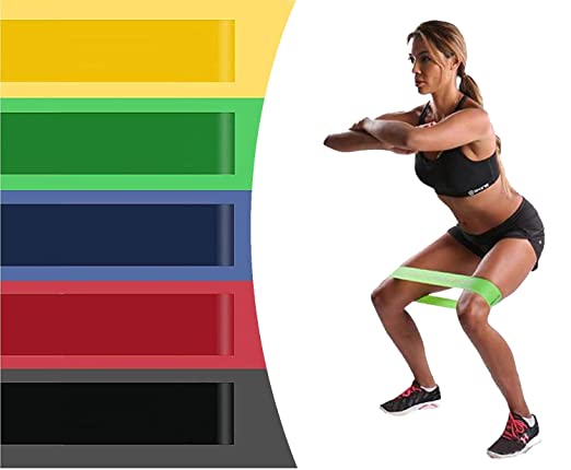 Resistance Bands Mini Loop (Set of 5) Perfect for Toning & Home