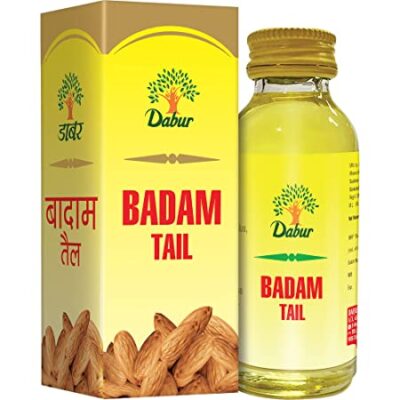 Dabur Badam Tail : Sweet Almond Oil | Rich in Vitamin -E for Healthy Skin , Hair and Body – 100ml