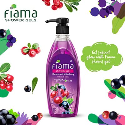 Fiama Shower Gel, Bearberry and Blackcurrant, 500ml