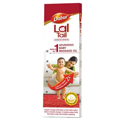 Dabur Lal Tail : Ayurvedic Baby Massage Oil – 500ml|Clinically Tested 2x Faster Physical Growth for Stronger Bones and Muscles