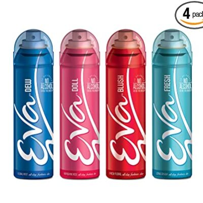 Eva Deodorants 125ml Fresh, Doll, Blush and Dew Combo 4