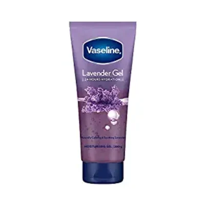 Vaseline Lavender Moisturizing Body Gel, 24 Hrs Hydration, Lightweight, Non Sticky, Oil Free, Naturally Hydrating Gel For Smooth & Fresh Skin, 200 g