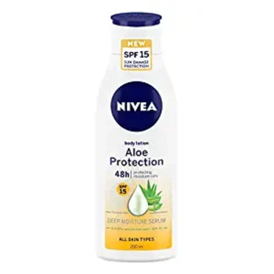 Nivea Body Lotion, Aloe Protection SPF 15, Summer ...