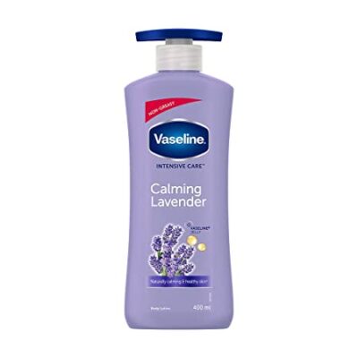 Vaseline Intensive Care Calming Lavender Body Lotion, With 100% Pure Lavender Extracts, Non-Greasy Formula, 400 ml