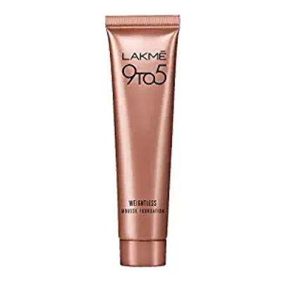 LAKMÉ 9 to 5 Weightless Mousse Foundation Mini, Beige Vanilla, Natural Matte Finish Cream Foundation – Long Lasting Full Coverage Face Makeup, 6 g (PACK OF 2)