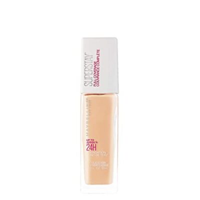 Maybelline New York Super Stay 24H Full Coverage Liquid Foundation, Classic Ivory 120, 30ml
