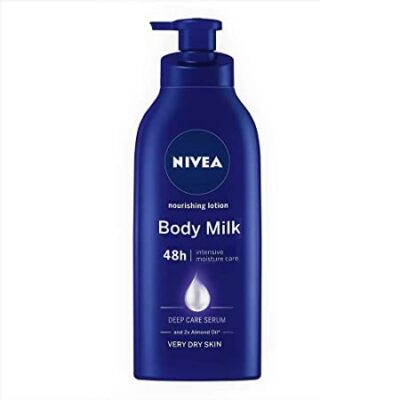 NIVEA Body Lotion for Very Dry Skin, Nourishing Body Milk with Almond Oil & Vitamin E, For Men & Women, 600 ml