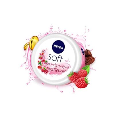 NIVEA Soft Berry Blossom, Light Moisturizer for Fa...