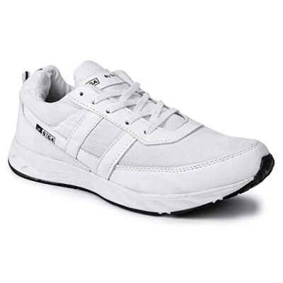 Men’s Marathon Sports Shoes – 8 (UK) White