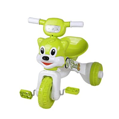 Boy’s and Girl’s Charlie Foldable Baby Tricycle with Music and Lights, Trikes Perfect for Indoors – Easy to Fold and Store Tricycles for Kids (Green, 18 – 36 Months, Weight Upto 18 Kg)