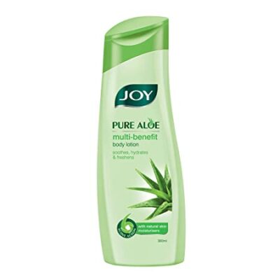 Joy Pure Aloe | Multi-Benefit Aloe Vera Body Lotion | Soothes, hydrates & freshens | Natural Skin Moisturizer for Body | For Normal to oily skin | 300 m