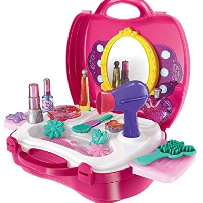 Beauty Kit Toy Set for Kids Pretend Play Non Toxic Beauty Makeup Kit Set for Baby Girl Indoor Game Best Gift for Birthday Festivals etc.