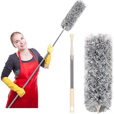 Microfiber Duster for Cleaning with Telescoping Extension