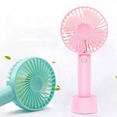 Mini Portable USB Hand Fan Built-in Rechargeable Battery pack of 2