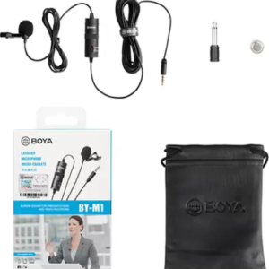 BOYA By-m1 3.5mm Electret Condenser Microphone with 1/4" Adapter