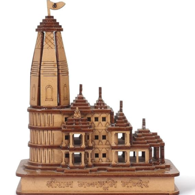 Shri Ram Mandir Ayodhya 3D Model Wooden Hand Carved Temple
