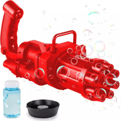 Electric Bubble Gun – 8-Hole Soap Toy for Kids