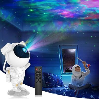 Astronaut Galaxy Star Projector Night Lamp for Kids