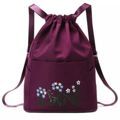 Fashion Women Bag Waterproof Flower Storage Bag Folding Backpack,Flower Travel Sports Outdoor Bag For Girls/Women