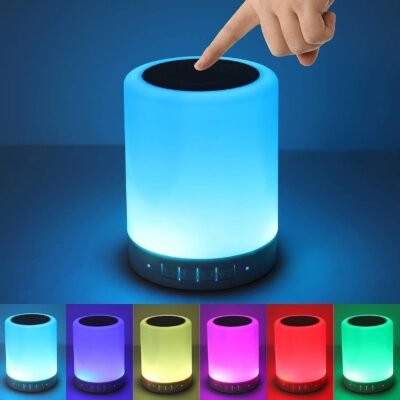 Portable LED Touch Lamp Bluetooth, Wireless Speaker