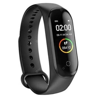 M4 Smart Fitness Tracker Smart Band (Black)