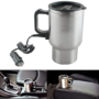 Car Charging Electric Kettle Stainless Steel Coffee Mug 12V