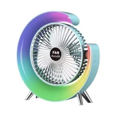 Colourful G Shape Fan with colourful Light Strong ...