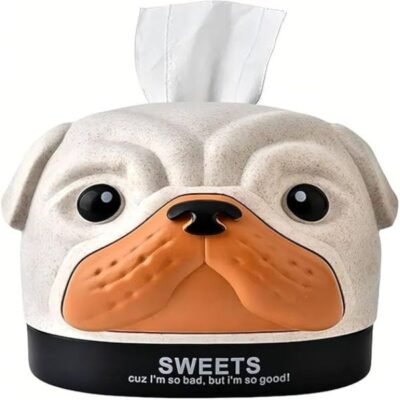 Dog Shape Tissue Box, Tissue Cover Organizer for H...