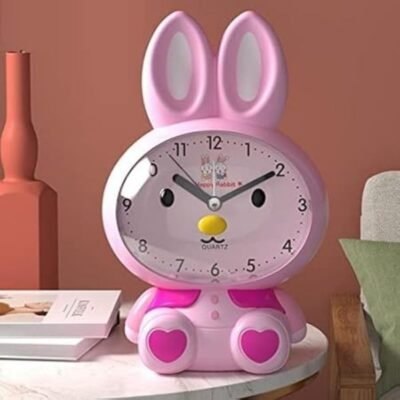 Cute Rabbit Alarm Table Clock, Twin Bell Alarm Clo...