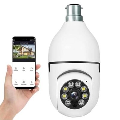 Light Bulb Wireless CCTV Camera,1080p Wi-Fi Auto R...