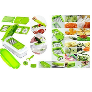 Slicer Fruit Vegetable Chopper 12 Pieces Set 12 in 1