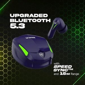 Wings Phantom 550 Earbuds, Gaming TWS in Ear Earbuds