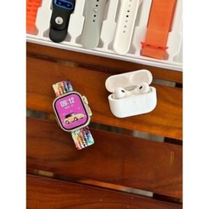 i20 Ultra Max Smart Watch Series 9 Suit 10 in 1 Set with 7 Straps