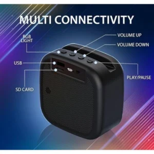 5 W Bluetooth Party Speaker (Black, Stereo Channel)