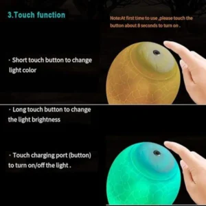 3D Dinosaur Lamp Light, Remote Control, Best Birthday for Kids