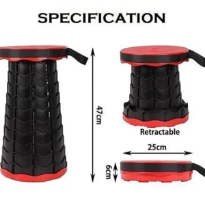Portable Folding Stool, 2nd Gen Adjustable Telescoping