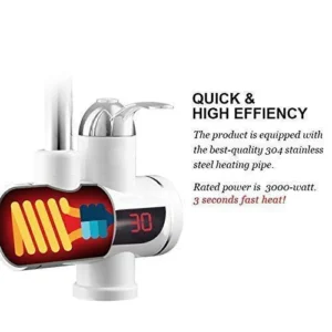Instant Heating Water Tap Wall Mounted with Digital Display