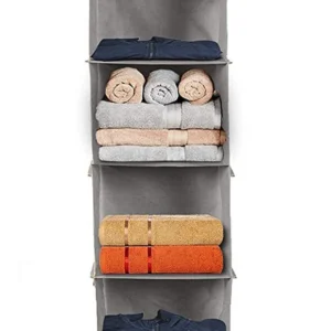 Closet Hanging Organizer, 4 Tier Closet Wardrobe Organizer